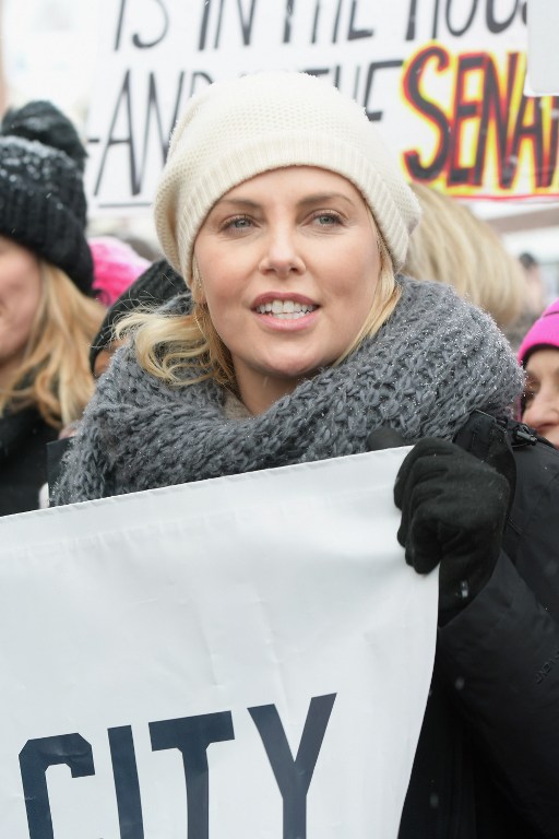 PARK CITY, UT - JANUARY 21: Charlize Theron attends the Women's March on Main Street Park City on January 21, 2017 in Park City, Utah. Gustavo Caballero/Getty Images/AFP