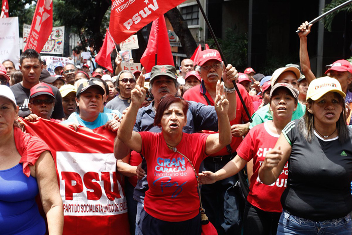 marcha chavismo oficialismo psuv