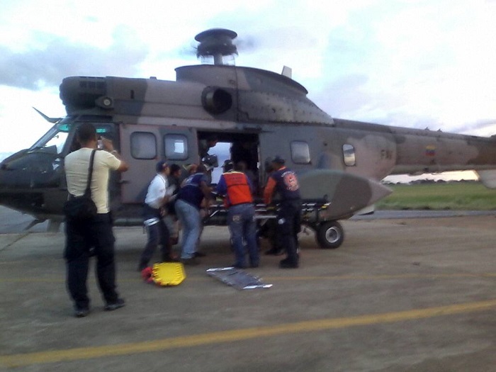 helicoptero de rescate estado bolivar