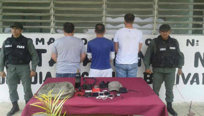 Periodistas detenidos en Tocorón - Jesús Medina, Roberto Di Matteo y Filippo Rossi