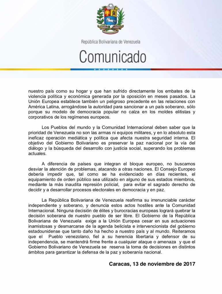 comunicado venezuela a la UE2