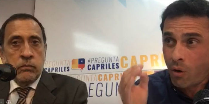 José Guerra con Capriles