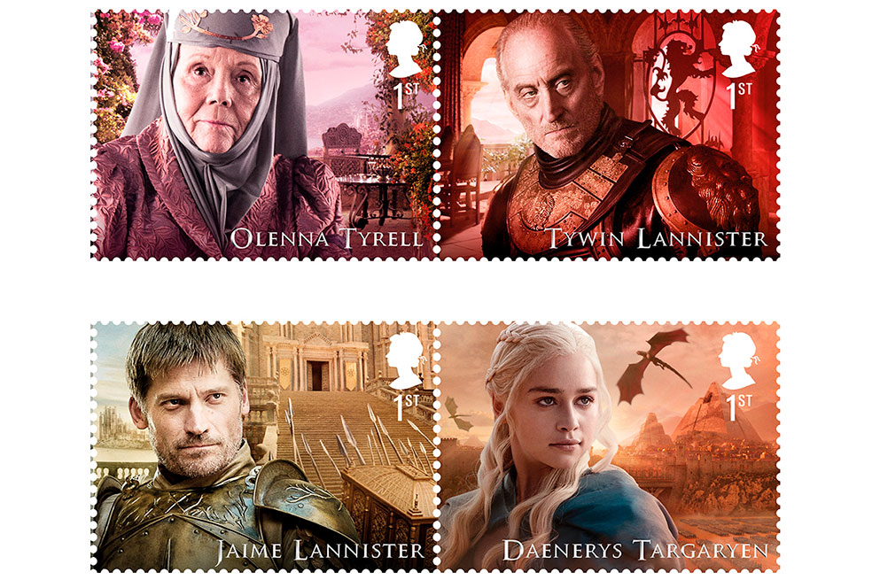 Servicio postal del Reino Unido venderá sellos de Juego de Tronos 3