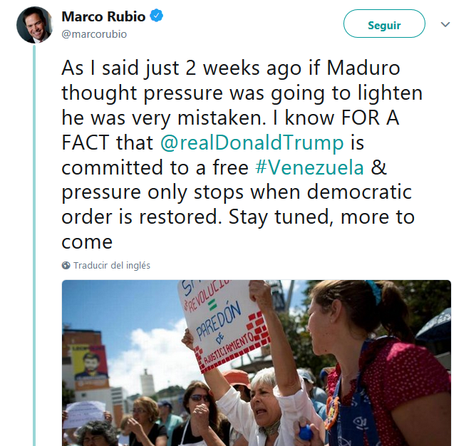 Tuit Marco Rubio sobre Maduro y Venezuela 1