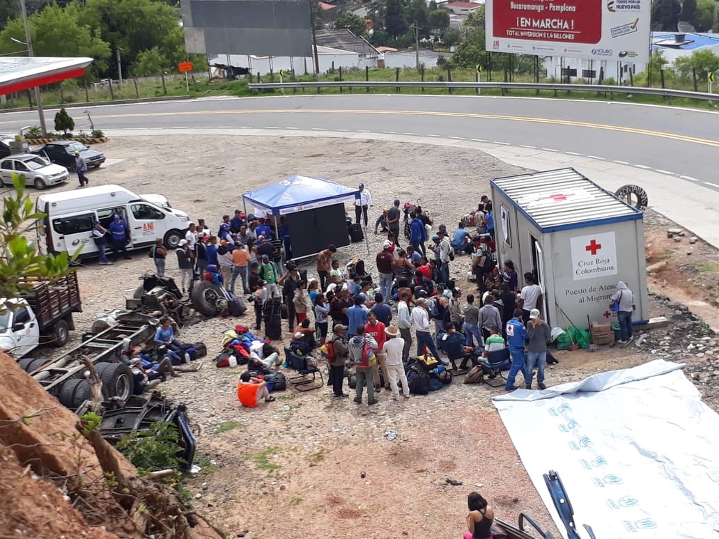 Cruz Roja Colombia atiende a migrantes venezolanos