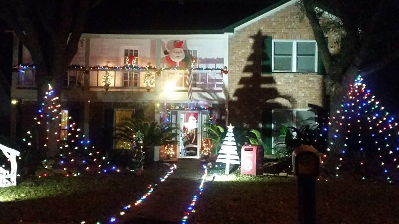Casas adornadas de Navidad en Houston, Texas