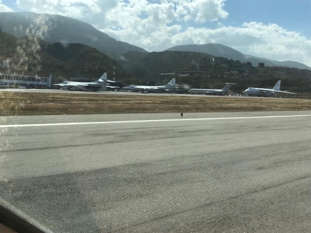 Aviones rusos en Maiquetía