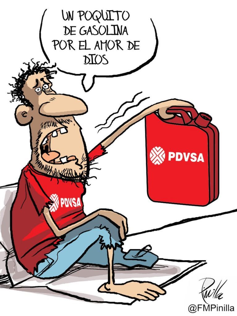 Caricatura - gasolina PDVSA