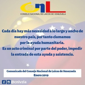 Comunicado Consejo de Laicos de Venezuela