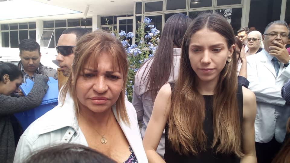 Fabiana Rosales visita hospitales de Caracas