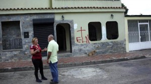 Casas pintadas con la marca del ELN en Rubio - Táchira_opt