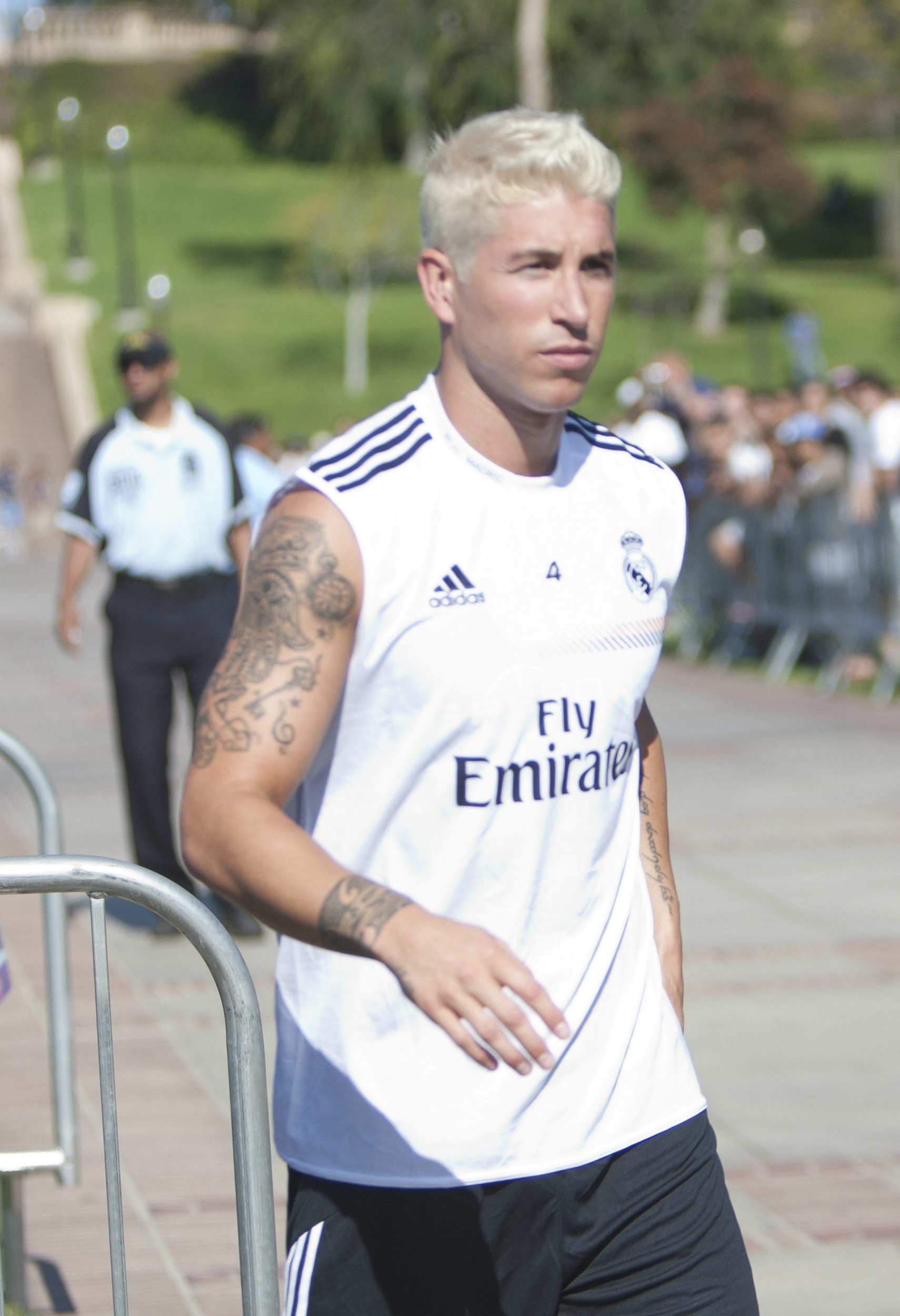 El jugador del Real Madrid Sergio Ramos en el campus de la Universidad de California (UCLA) en Westwood, Los Ángeles (EE.UU.) en 2013. EFE/ARMANDO ARORIZO