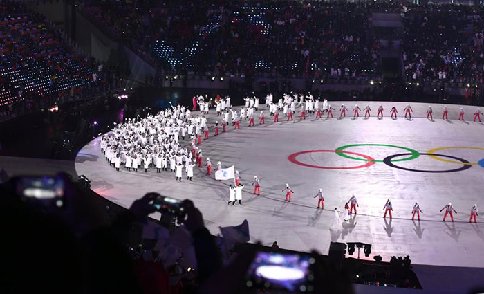 inauguracion juegos olimpicos de invierno PyeongChang 1 las dos coreas desfilaron juntas 3