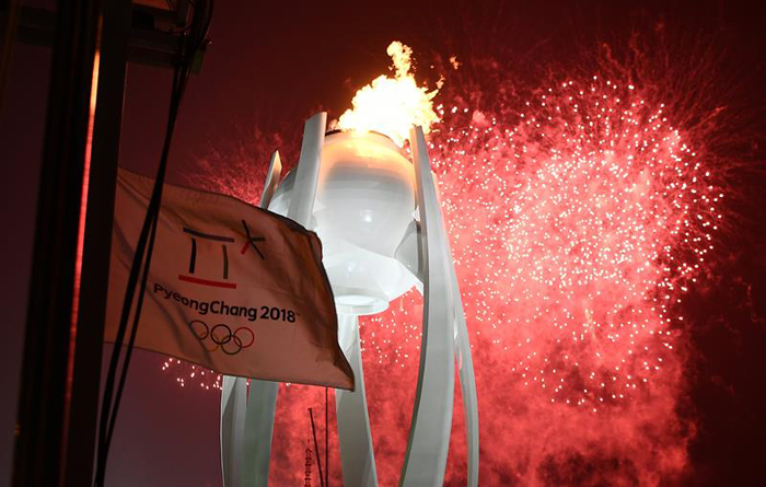 inauguracion juegos olimpicos de invierno PyeongChang 9 fuergo olimpico pedestero