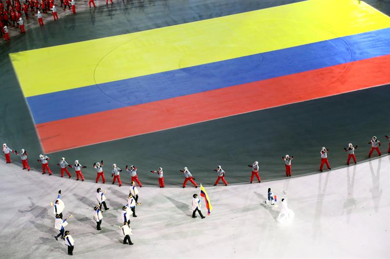 inauguracion juegos olimpicos de invierno PyeongChang delegacion colombia