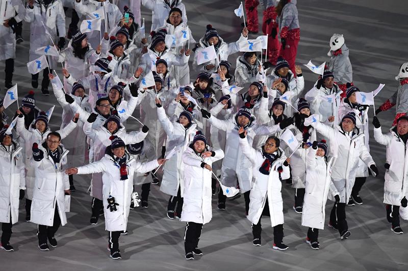 inauguracion juegos olimpicos de invierno PyeongChang las dos coreas desfilaron juntas 2