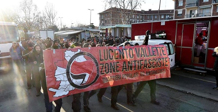 protesta contra el fascismo y racismo italia 4
