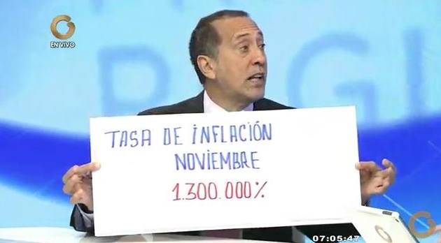 José Guerra - inflación 1.300.000%