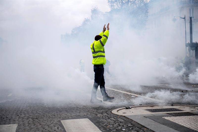 protestas, chaquetas amarilla, francia, paris (5)