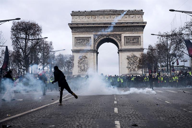 protestas, chaquetas amarilla, francia, paris (6)
