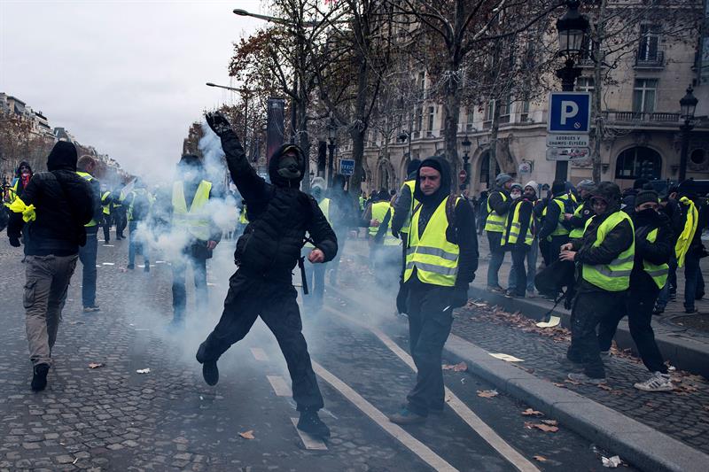 protestas, chaquetas amarilla, francia, paris (7)