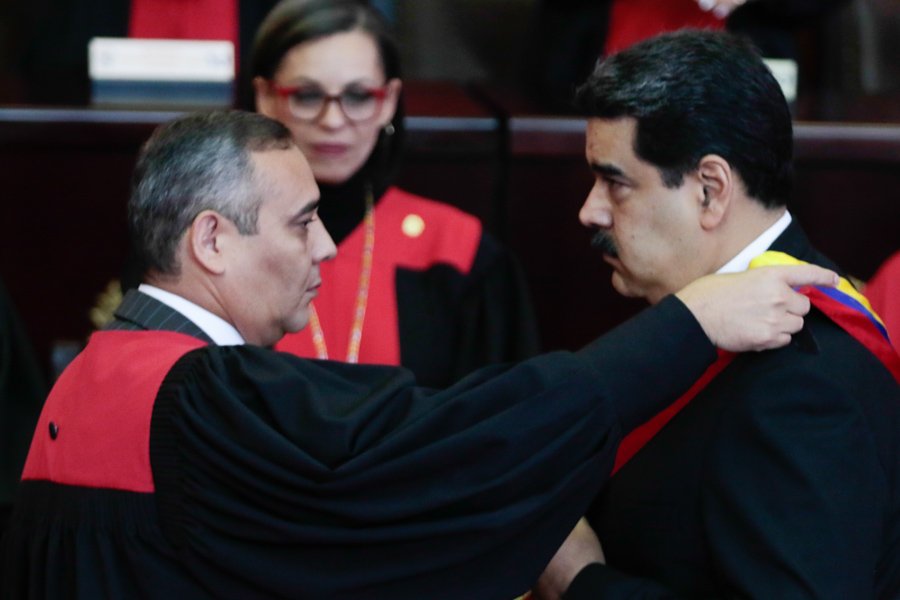 Maikel Moreno con Maduro