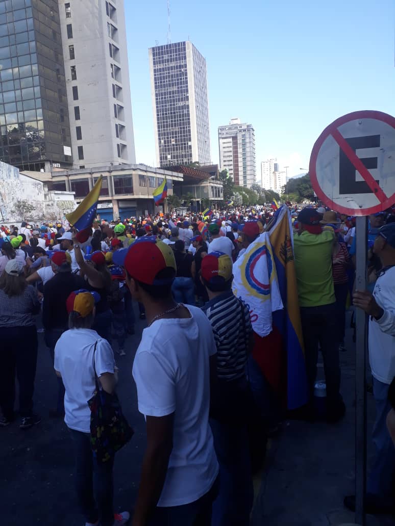 Marcha de la oposición en Caracas. Foto: Cortesía