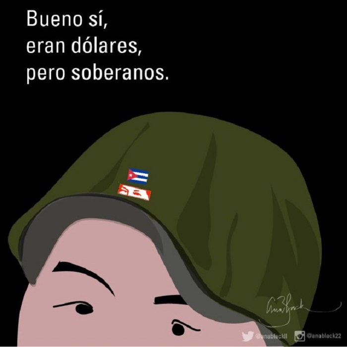 caricaturas Cuba militares
