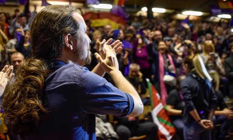 Pablo Iglesias de Podemos. Foto: EFE