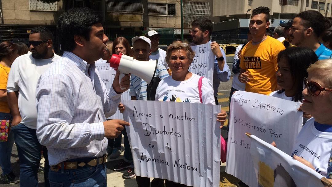 Protesta de Primero Justicia en El Marqués