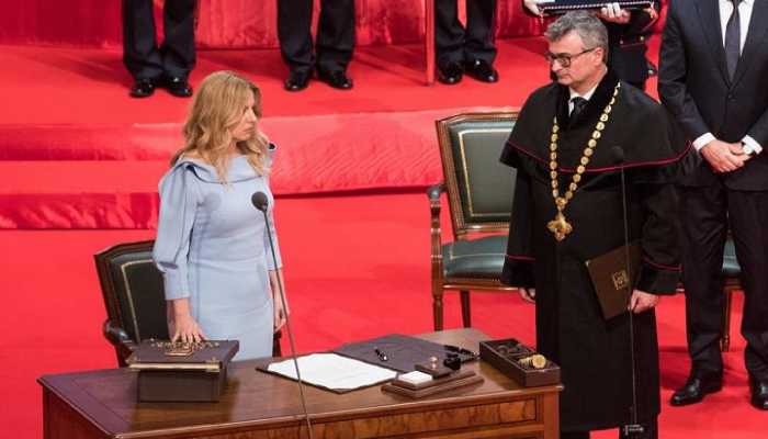 Zuzana Caputová se juramenta como primera mujer presidenta de Eslovaquia
