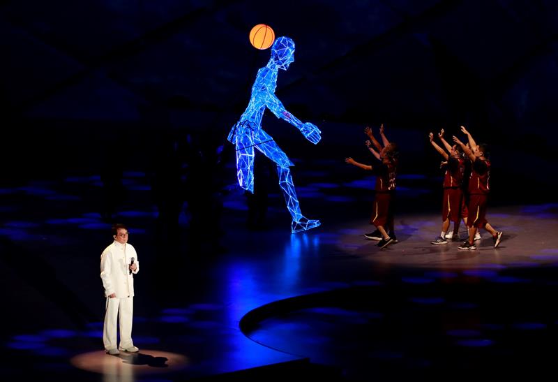 China mundial baloncesto inauguración 3