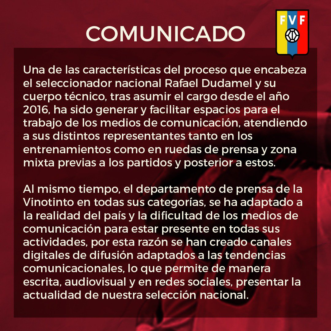 comunicado, fvf, vinotinto, partido contra colombia, rueda de prensa (2)