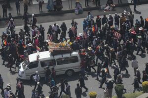 Bolivia Marcha de los Féretros, EFE