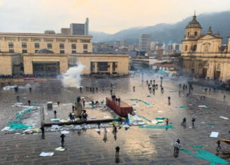 protestasPlaza Bolívar Bogotá