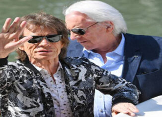 Mick Jagger y Donald Sutherland