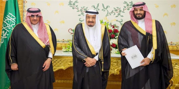 rey saudí, hno y sobrino