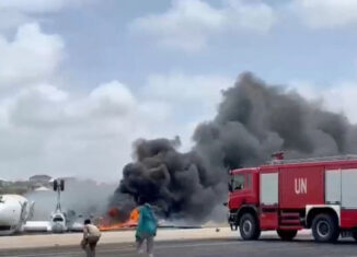 Avión con 36 pasajeros se estrelló en Somalia