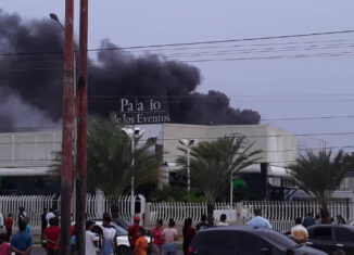 Palacio de los Eventos de Ciudad Bolívar se incendió