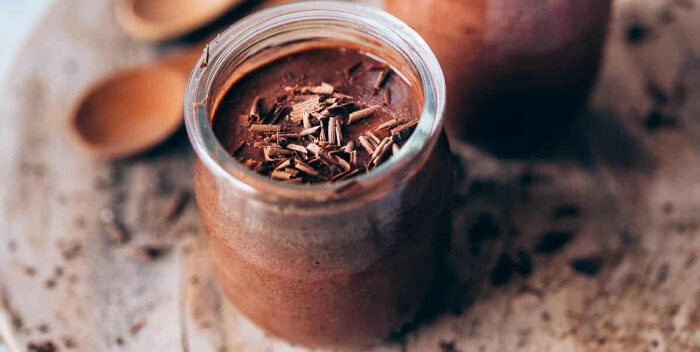 Receta para preparar una mousse vegana de chocolate