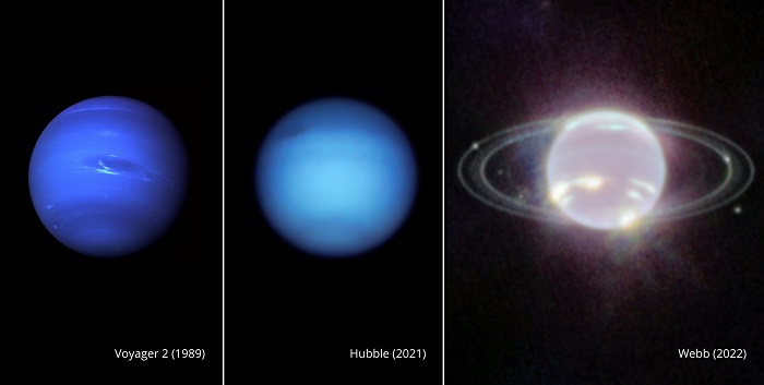 Telescopio Webb vista más clara anillos Neptuno - 800Noticias